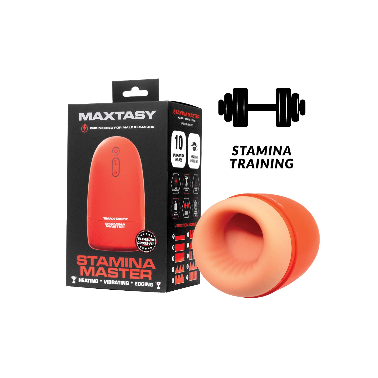 Maxtasy Stamina Master - Estimulador Calor y Vibración